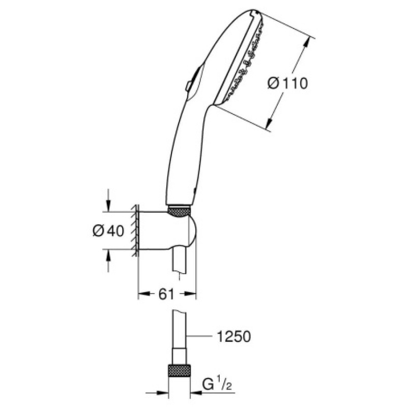 Душовий набір Grohe Tempesta 26164003