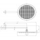 Верхний душ Bossini Apice Ø 280 мм Satin nikcel H70430H00094005