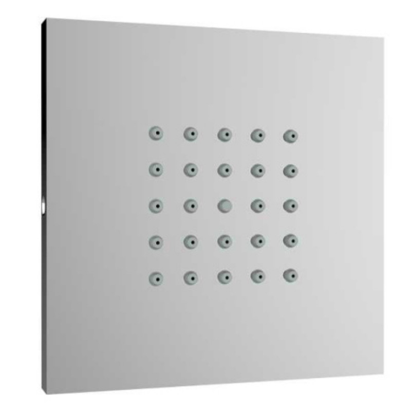 Душевая боковая форсунка Bossini Cubic flat wall, 100x100 мм Satined nickel I00176000094003
