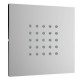 Душевая боковая форсунка Bossini Cubic flat wall, 100x100 мм Satined nickel I00176000094003