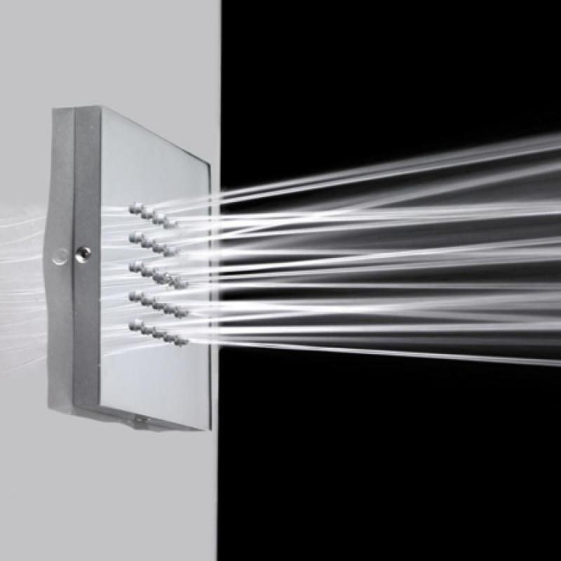 Душевая боковая форсунка Bossini Cubic flat wall, 100x100 мм Satined nickel I00176000094003