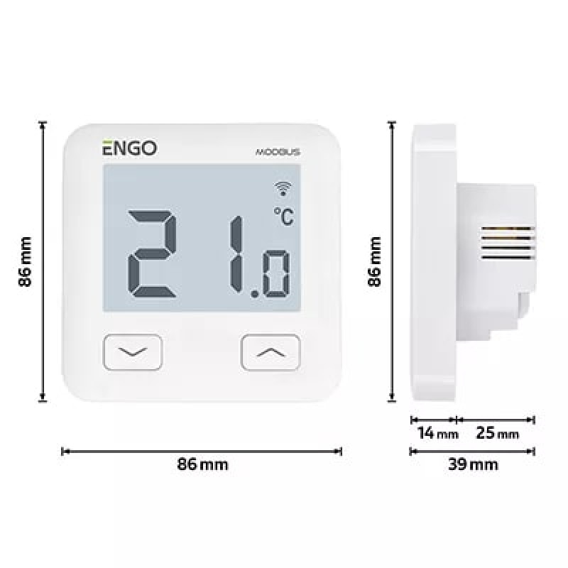 Інтернет-термостат Engo Modbus Wi-Fi E10-MBUSW 932332944