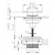 Донний клапан Bossini Apice колір Satin nickel Z00700000094008