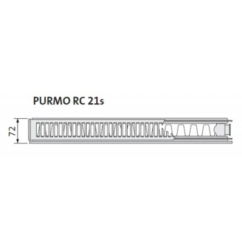 Стальной радиатор Purmo Ramo Compact 21 тип 500х800 мм