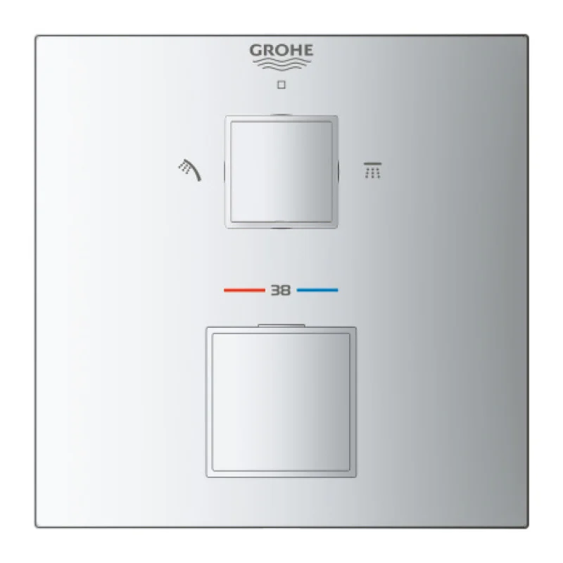 Термостатичний змішувач прихованого монтажу Grohe Grohtherm Cube 24154000