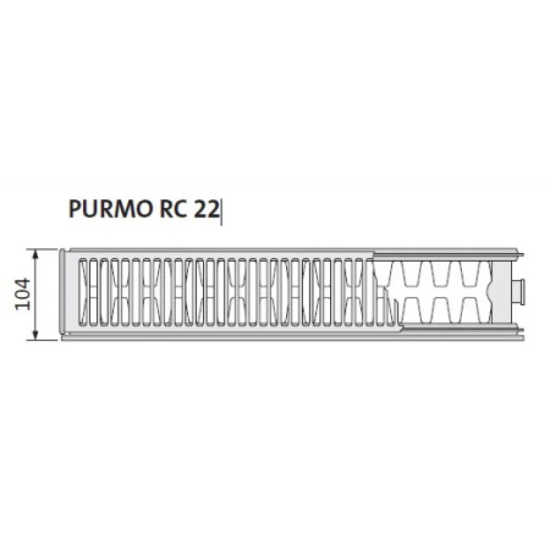 Сталевий радіатор Purmo Ramo Compact 22 тип 500х800 мм