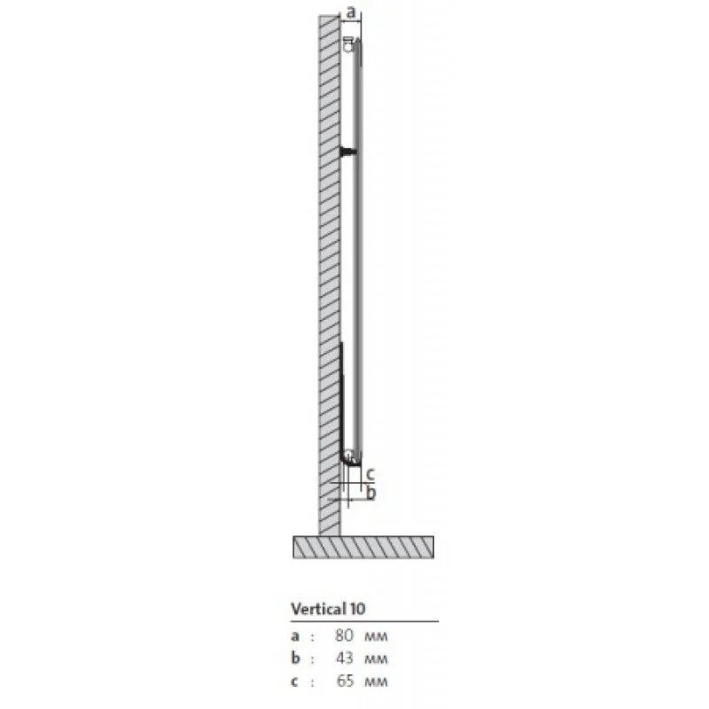 Сталевий радіатор Purmo Vertical тип 10, 1500x450 мм