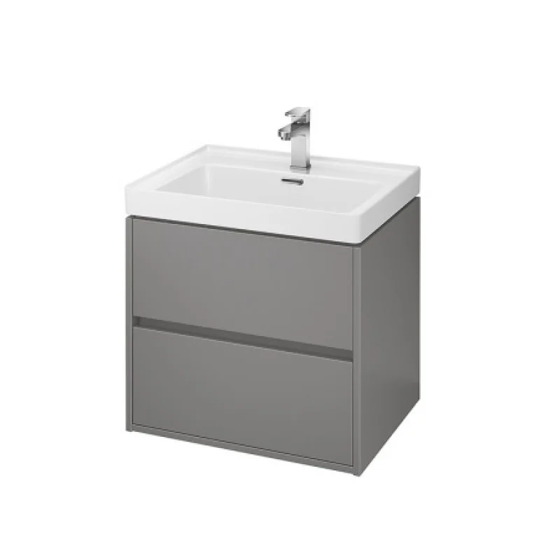 Тумба под умывальник 600 мм Cersanit Crea Grey Matt Mount FZZW1008851564
