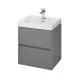 Тумба під умивальник Cersanit Crea Grey Matt Mount FZZW1008841564