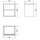 Тумба під умивальник Cersanit Crea Grey Matt Mount FZZW1008841564