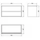Тумба під умивальник Cersanit Crea Grey Matt Mount FZZW1008881564