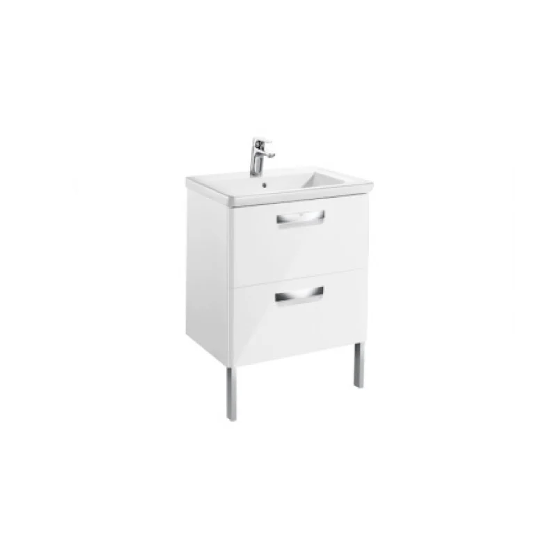 Комплект ROCA The Gap тумба 600 мм белый глянец + раковина + сифон A855997806
