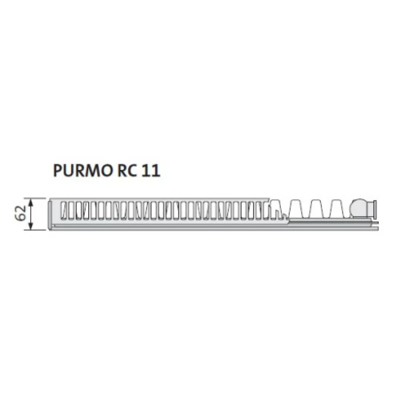 Стальной радиатор Purmo Ramo Compact 11 тип 600x1200 мм