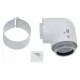 Колено концентрической трубы Vaillant 87° 80/125 РР (конденс)