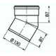 Комплект отводов дымохода Vaillant 30° 130 мм PP (2 шт.)
