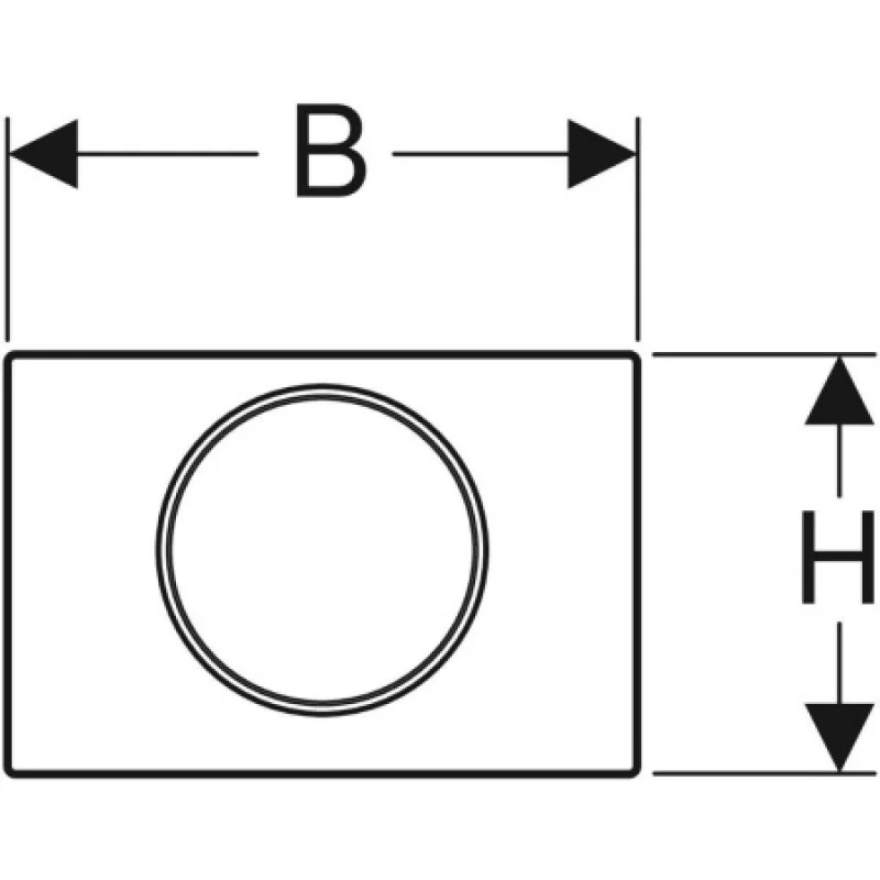 Клавиша смыва Geberit Sigma 10 115.787.SN.5