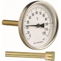 Термометр AFRISO Bith 63/45 0-120С 1/2" аксиальный 63801