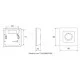 Комнатный термостат Danfoss Icon Dial On-wall 230 В 088U1005