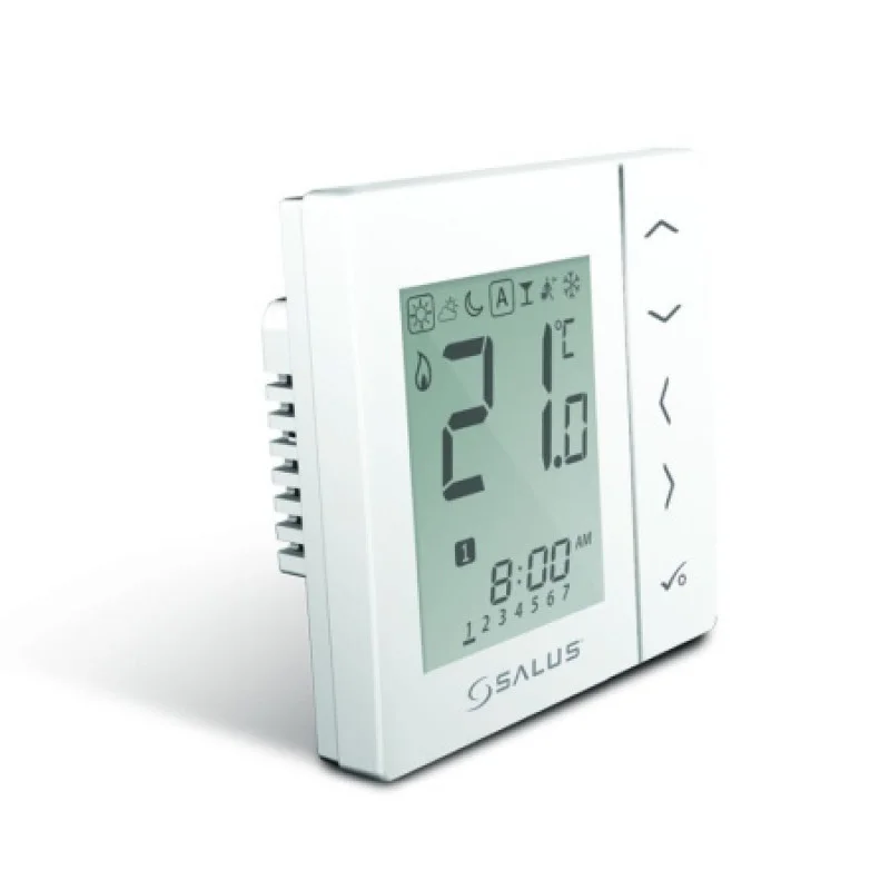 Цифровий терморегулятор з екраном білий Salus LCD 230 V