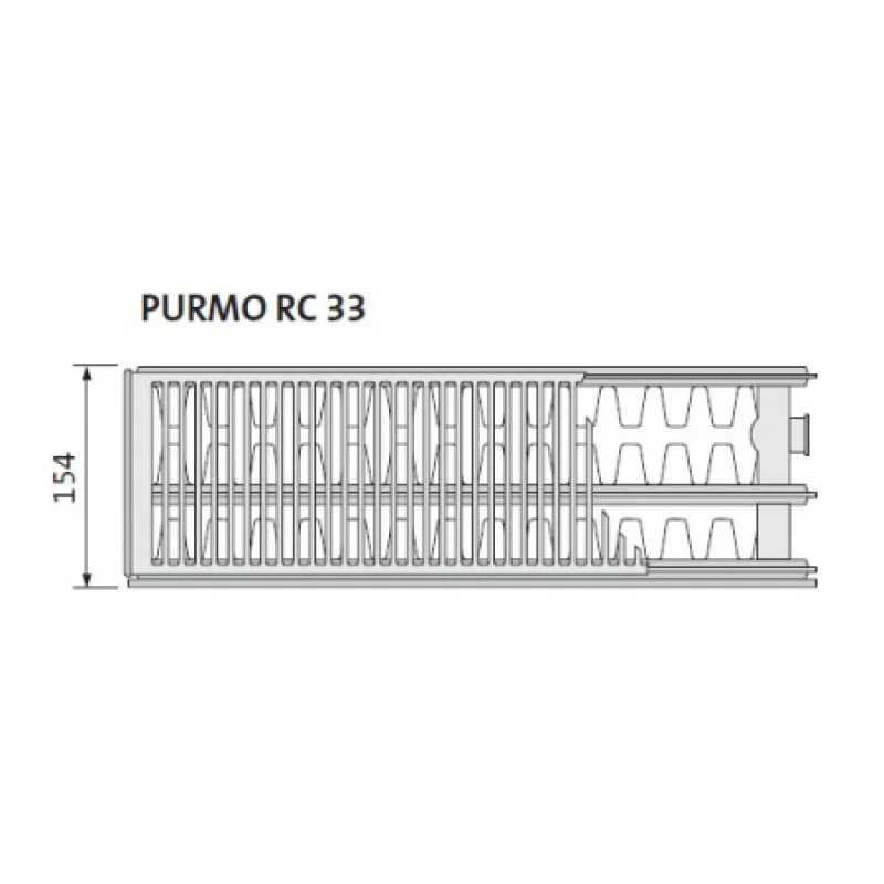 Стальной радиатор Purmo Ramo Compact 33 тип 900х1600 мм