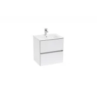 Комплект ROCA Cube тумба 550 мм білий глянець + раковина A85119A806