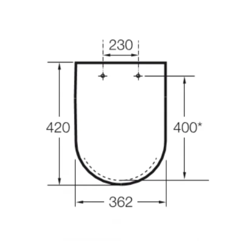 Кришка для унітазу ROCA Meridian Soft Close Duroplast A8012AC004