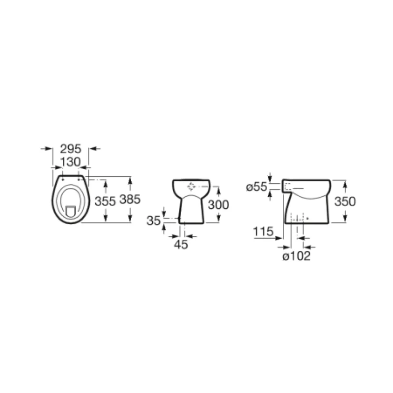 Чаша унітазу для дітей Roca Baby A344PB8000