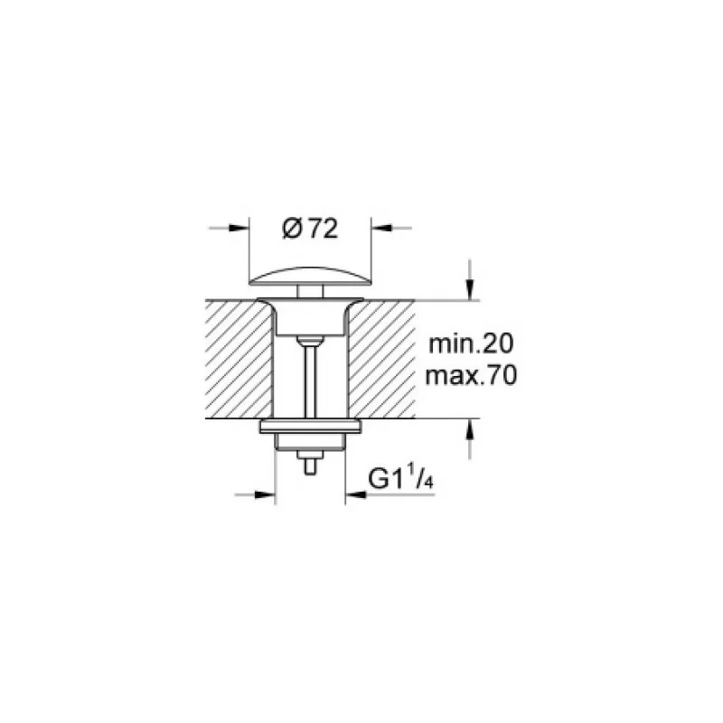 Донный клапан для раковины Grohe  65808000