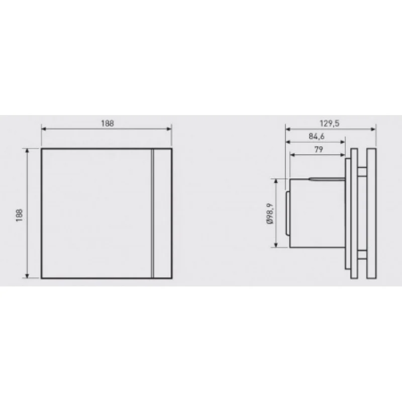 Вентилятор Soler&Palau SILENT-100 CRZ SILVER DESIGN - 3C (230V 50) 5210603500