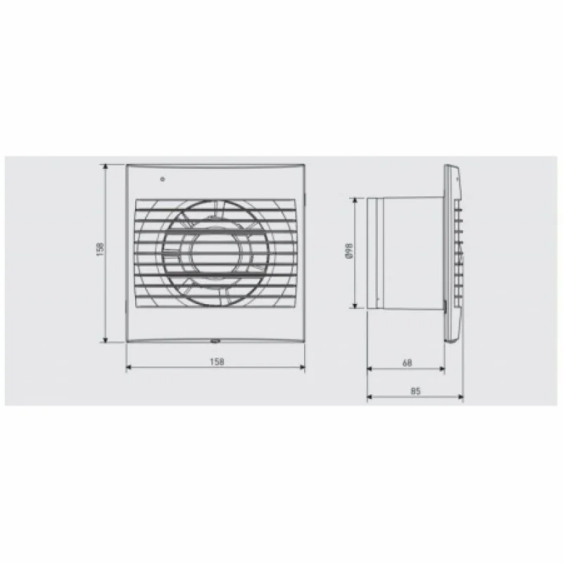 Вентилятор Soler&Palau DECOR-100 CR 230V 50 5210002100