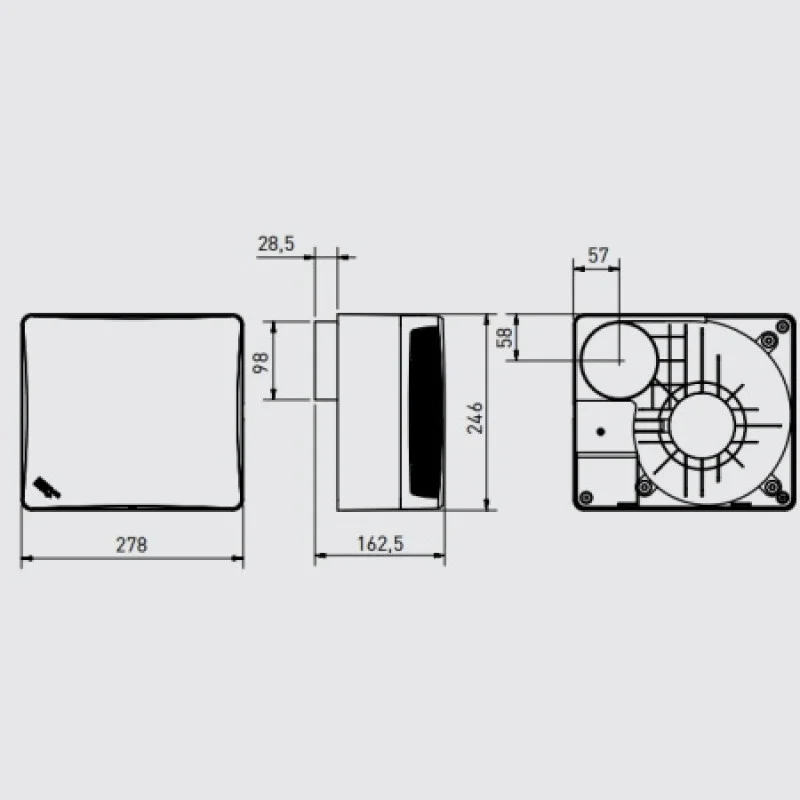 Вентилятор Soler&Palau EBB-250 T 230V 50 5211374300