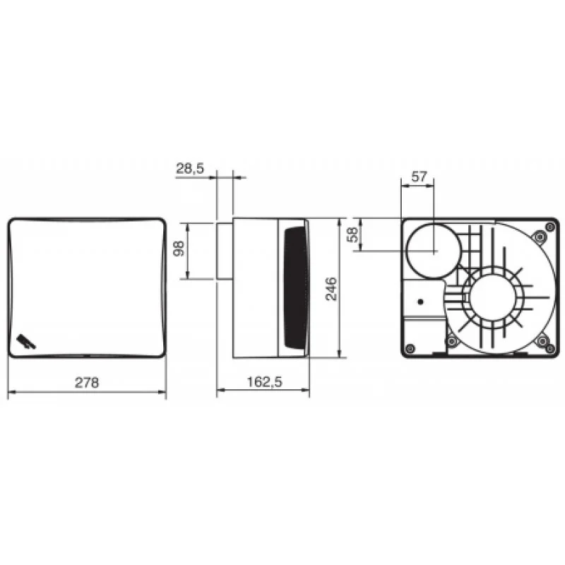 Вентилятор Soler&Palau EBB-250 M DESIGN (230V 50) 5211994000