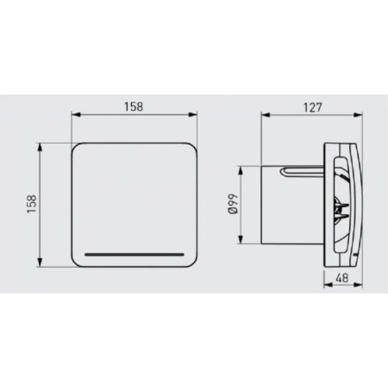 Вентилятор Soler&Palau ECOAIR DESIGN S (230V 50/60) 5210612300