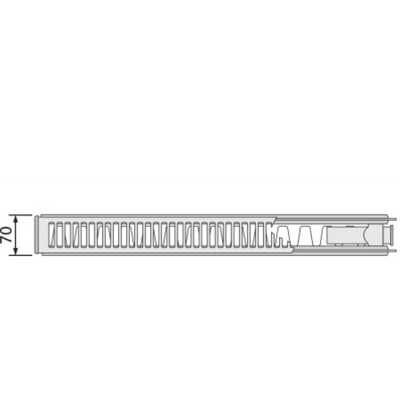 Стальной радиатор Purmo Ventil Compact 21 тип 600х1600 мм