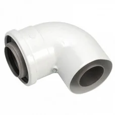 Колено концентрической трубы Vaillant 60/100 РР 87° (конденс)