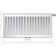 Сталевий радіатор Purmo Ventil Compact M 22 тип 600х1600 мм