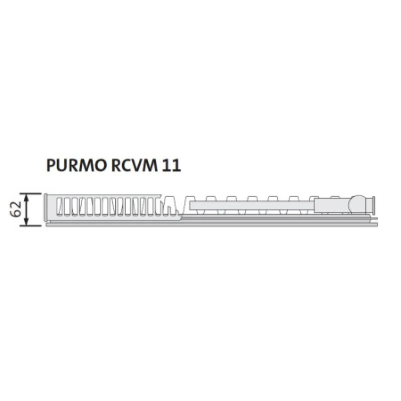 Стальной радиатор Purmo Ramo Ventil Compact M,  11 тип 600х1200 мм