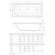 Ванна акриловая Radaway KEA 1500x750 WA1-04-150x075U