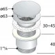 Донный клапан для раковины OMP Lanterna 63 мм х 1 1/4 147.555.5