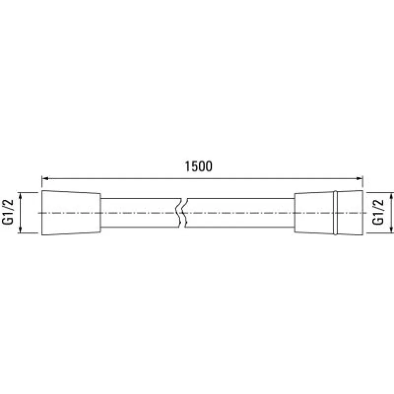 Душовий шланг VALVEX Silver 1500 мм 2501400