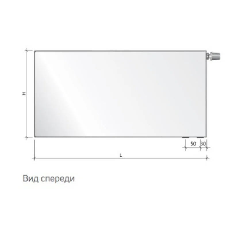 Стальной радиатор Purmo Plan Ventil Compact 22 тип 600х500 мм