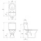 Унитаз-компакт Cersanit City new CleanOn 011 3/5 + крышка дюропласт CCKZ1013901894