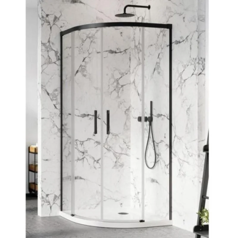 Душевая кабина Radaway симетричная Idea Black PDD боковые стенки 90Lx90R висота 2005 мм 387140-54-01