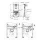 Інсталяція для унітазу 3 в 1 Grohe Rapid SLX із кнопкою Skate Cosmopolitan S 39603000