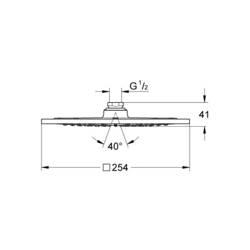 Верхний душ Grohe Rainshower F-Series 10'' 27271000