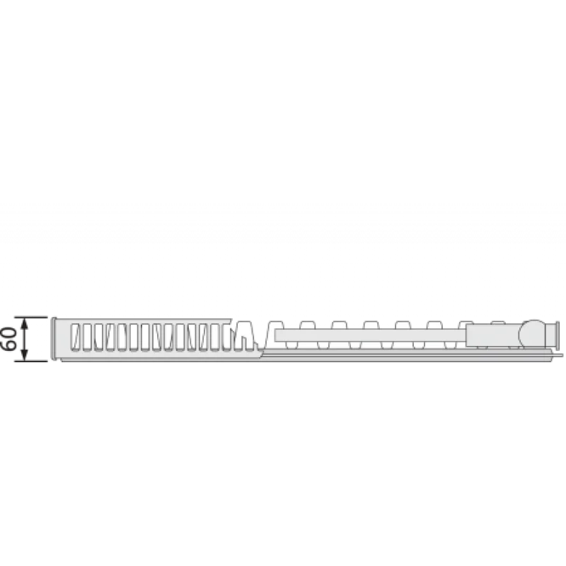 Стальной радиатор Purmo Ventil Compact M 11 тип 300х400 мм