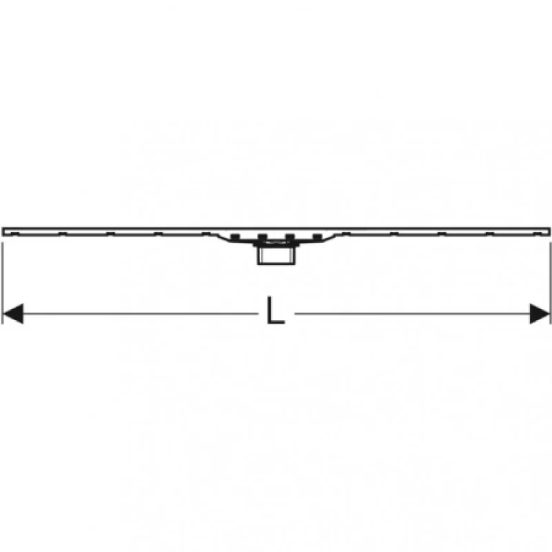 Дренажний канал Geberit CleanLine 80 154.440.KS.1