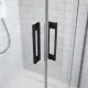 Душова кабіна Radaway Idea Black KDJ 100L фронтальна частина 1000x2005 387040-54-01L