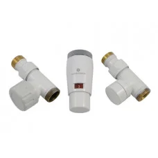 Комплект термостатический Schlosser Elegant Mini прямой GZ 1/2 x M22x15 белый (М30х15) 603400043