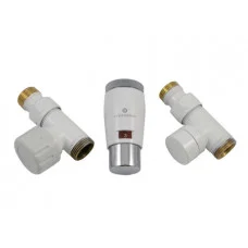 Комплект термостатический Schlosser Elegant Mini прямой GZ 1/2 x M22x15 белый-хром (М30х15) 603400044